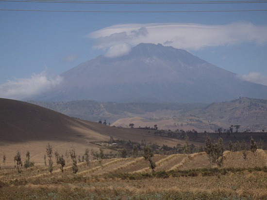 Mt. Meru viewd from bus