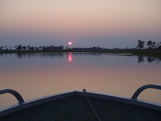 Sunset from the boat!