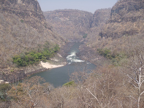 Hiking out of the river gorge