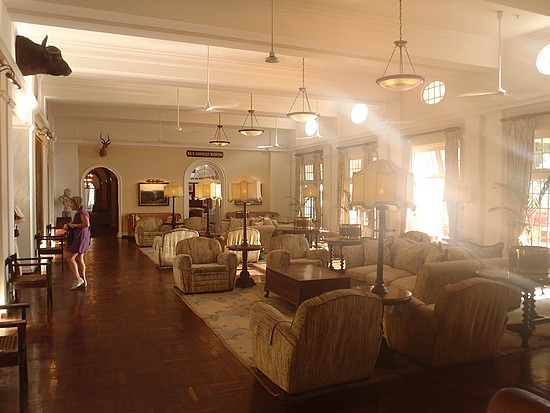 The Vic Falls Hotel sitting room