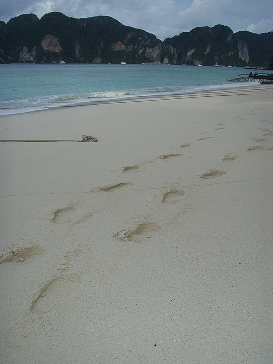 Footprints in the sand