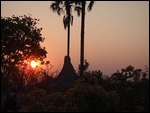 Sunset over the termite mound