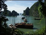 Our boat in the harbor!