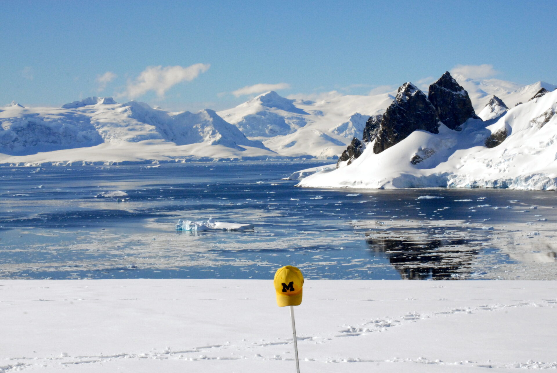 The yellow M-Hat in Antarctica